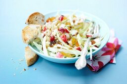 Weisskohlsalat mit Apfel und Zitronendressing