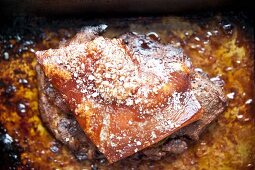 Slow-roasted pork for making pulled pork
