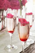 Rose petal champagne
