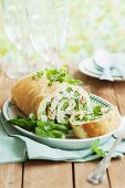 Asparagus and ricotta roulade