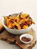 Sweet potato crisps