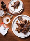 Char-grilled lamb ribs with coriander and pepper