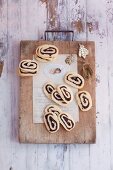 Pastry whirls with dried plum sauce (Austria)