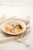 Fish soup with seafood (Spain)