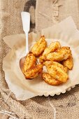 Fried mashed potato dumplings with Parmesan cheese