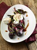 Mini beetroot with goat's cheese