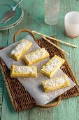 Lemon cheese slices