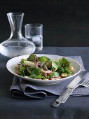 Blattsalat mit Fenchel und Mandeln