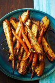 Honey roasted carrots and parsnips