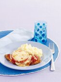 Chicken schnitzel parmigiana