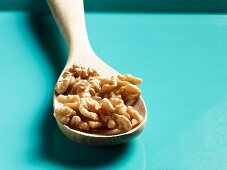 Walnuts on a Wooden Spoon