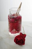 Rose petal vinegar