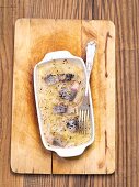 Baked herring with sauerkraut