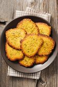 Tuiles with chopped pistachios