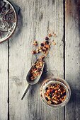 Muesli mixture with dried blackcurrants