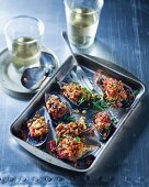 Gratinated mussels