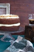 Carrot cake with almond cream