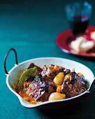 A pan of oxtail ragout