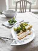 Plaice fillet with fennel and tagliatelle