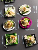 Cabbage ravioli with Parmesan cheese
