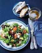 Spicy salad with biltong and nuts