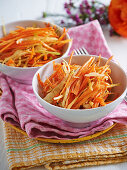 Carrot and white cabbage salad