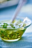 Frühlingszwiebelsauce mit Olivenöl