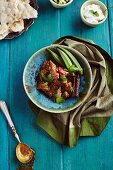 Beef curry with okra (India)