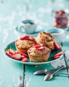 Erdbeer-Kokos-Muffins