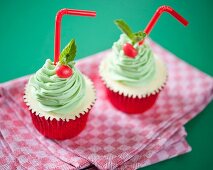 Mint Julep-Cupcakes