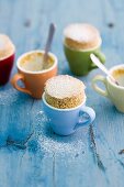 Pumpkin soufflés in cups