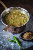 Brown lentil curry