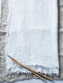 Chopsticks on a linen cloth