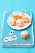 Cod sushi for dogs with rice and carrots