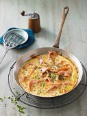 Omelette with smoked salmon