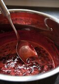 Making strawberry jam