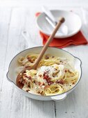 Spaghetti carbonara nach Südtiroler Art