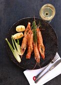 Langoustines with fennel and potatoes