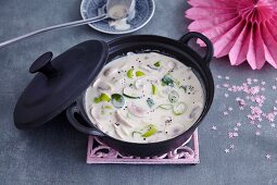 Partysuppe Quattro Formaggi mit Pilzen