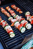 Kebabs on a barbecue