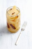 Pears pickled in vinegar