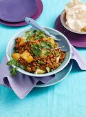 Lamb and lentil curry