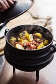 Impala Potjie (Eintopf mit Antilopenfleisch, Südafrika)