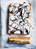 Hazelnut custard slice