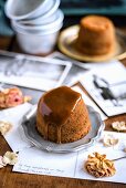 Sticky toffee pudding with dates, Ginger and a brandy and toffee sauce