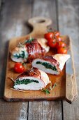 Stuffed chicken with spinach and ricotta