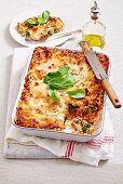 Chicken and chorizo lasagne