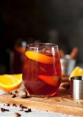 Negroni with roasted oranges and spices