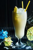A Pina Colada made with rum and pineapple