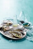 Oysters with three vinaigrettes